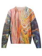 Matchesfashion.com Namacheko - Reyzane Abstract Print Mohair Blend Sweater - Mens - Multi