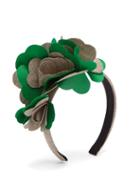 Matchesfashion.com Benot Missolin - Albertine Linen Blend Headband - Womens - Green