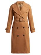 Matchesfashion.com Burberry - Cranston Wool Blend Trench Coat - Womens - Beige