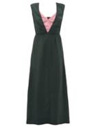 Matchesfashion.com Colville - Layered-bodice Dress - Womens - Green Multi
