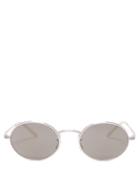 Matchesfashion.com The Row - X Oliver Peoples Empire Metal Sunglasses - Womens - Silver