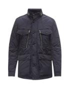 Tom Ford - Leather-trim Quilted-twill Jacket - Mens - Navy