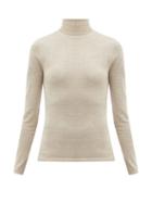 Matchesfashion.com Gabriela Hearst - Costa Cashmere-blend Roll-neck Sweater - Womens - Beige