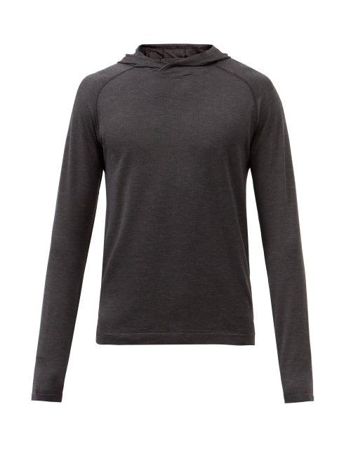 Lululemon - Metal Vent Tech 2.0 Hooded Jersey Sweatshirt - Mens - Black Grey