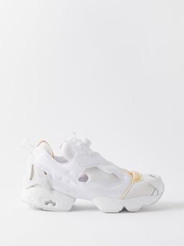 Reebok X Margiela - Instapump Fury Memory Of Canvas & Jersey Trainers - Mens - White