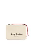 Matchesfashion.com Acne Studios - Malachite Small Logo-print Canvas Pouch - Mens - Beige