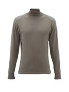 Lady White Co. - Roll-neck Cotton-jersey Long-sleeved T-shirt - Mens - Grey