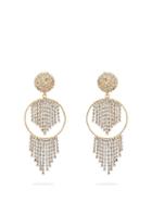 Matchesfashion.com Rosantica By Michela Panero - Strobo Crystal Embellished Hoop Earrings - Womens - Crystal