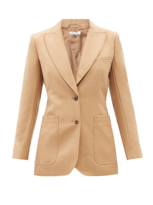 Ladies Rtw Bella Freud - St James Wool Cavalry-twill Suit Jacket - Womens - Camel