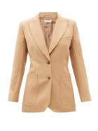 Ladies Rtw Bella Freud - St James Wool Cavalry-twill Suit Jacket - Womens - Camel