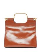 Matchesfashion.com Marni - Borsa Crinkled Leather Bag - Womens - Tan