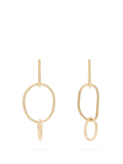 Matchesfashion.com Fay Andrada - Moni Mismatched Drop Earrings - Womens - Gold