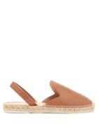 Matchesfashion.com Hereu - Santiel Slingback Leather Espadrilles - Mens - Brown