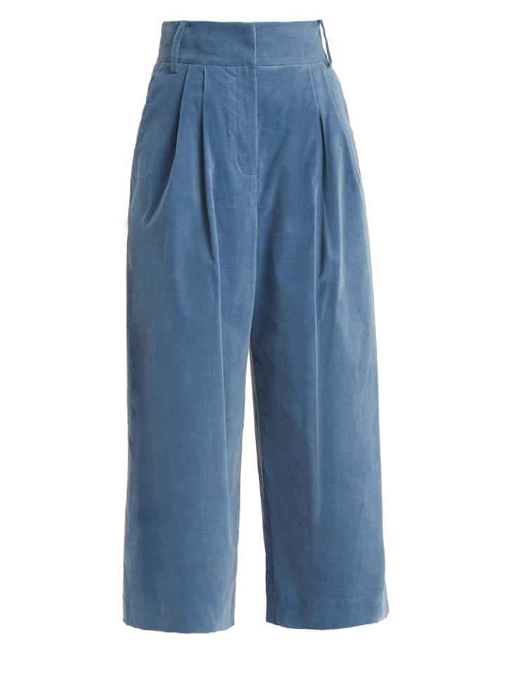 Tibi Bianca Wide-leg Cropped Trouser