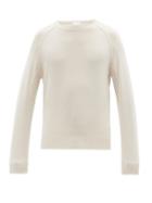 Allude - Crew-neck Wool-cashmere Blend Sweater - Mens - Beige