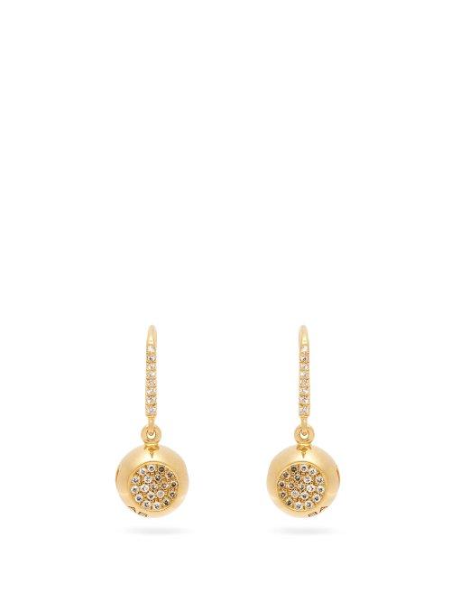 Matchesfashion.com Aurlie Bidermann Fine Jewellery - 18kt Gold & Diamond Earrings - Womens - Gold
