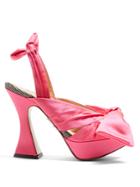 Charlotte Olympia To Die For Block-heel Satin Sandals