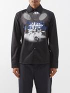 Walter Van Beirendonck - Too Real-print Cotton-poplin Shirt - Mens - Black Multi