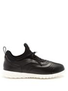 Matchesfashion.com Valentino - Low Top Leather And Neoprene Trainers - Mens - Black Multi