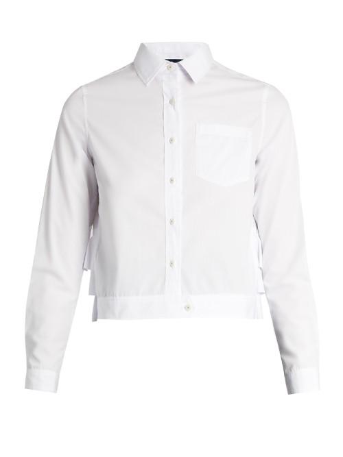 Kolor Ruffled-back Cropped Shirt