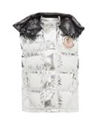 Matchesfashion.com 8 Moncler Palm Angels - Logo Appliqu Down Filled Gilet - Mens - Silver
