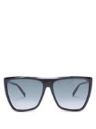 Matchesfashion.com Givenchy - Flat-top Acetate Sunglasses - Womens - Black