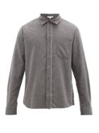 Matchesfashion.com Frame - Brushed Cotton Flannel Shirt - Mens - Grey