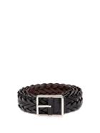 Paul Smith Reversible Woven-leather Belt