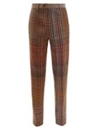 Matchesfashion.com Missoni - Checked Wool Blend Trousers - Mens - Multi