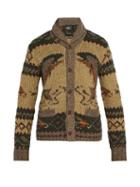 Matchesfashion.com Rrl - Shawl Collar Wool Blend Cardigan - Mens - Brown Multi