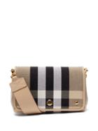 Matchesfashion.com Burberry - Hackberry Vintage-check Canvas Shoulder Bag - Womens - Beige Multi