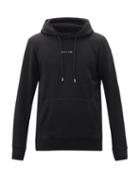 Matchesfashion.com 1017 Alyx 9sm - Visual Logo-print Cotton-blend Hooded Sweatshirt - Mens - Black