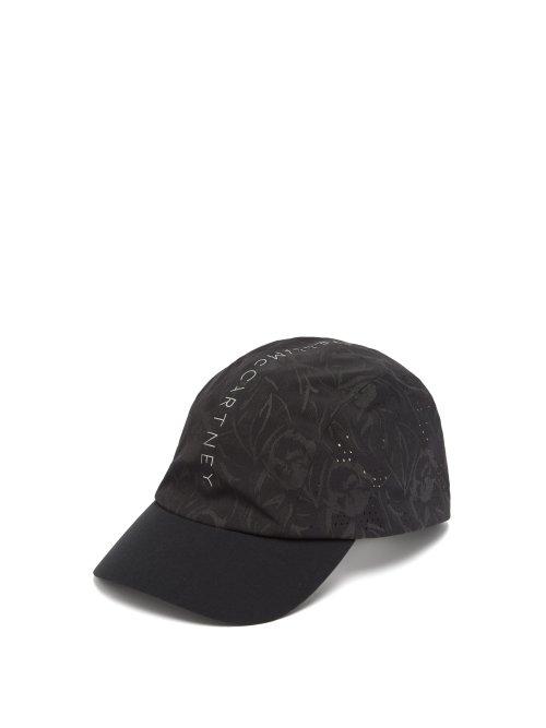 Matchesfashion.com Adidas By Stella Mccartney - Floral Print Reflective Running Cap - Womens - Black