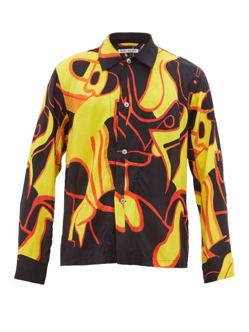 Matchesfashion.com Our Legacy - Box Abstract-print Shirt - Mens - Multi