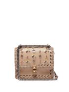 Matchesfashion.com Fendi - Kan I Whipstitched Leather Cross Body Bag - Womens - Light Pink