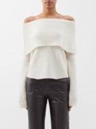 Lisa Yang - Mikaela Off-the-shoulder Cashmere Sweater - Womens - Cream