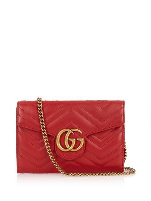 Gucci Gg Marmont Quilted-leather Cross-body Bag
