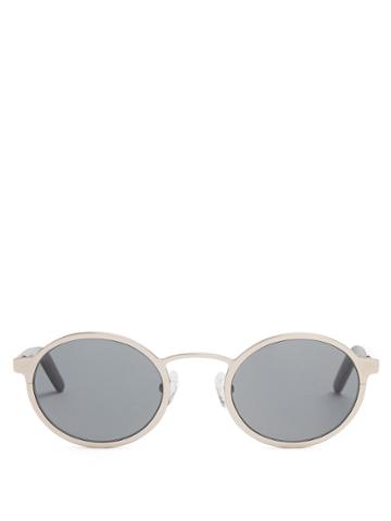 Blyszak Signature Round-frame Metal Sunglasses