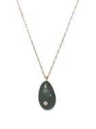 Matchesfashion.com Cvc Stones - Pistachio Diamond & 18kt Gold Necklace - Womens - Green