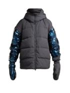 Matchesfashion.com A.a. Spectrum - High Point Hooded Down Filled Bomber Jacket - Womens - Dark Blue