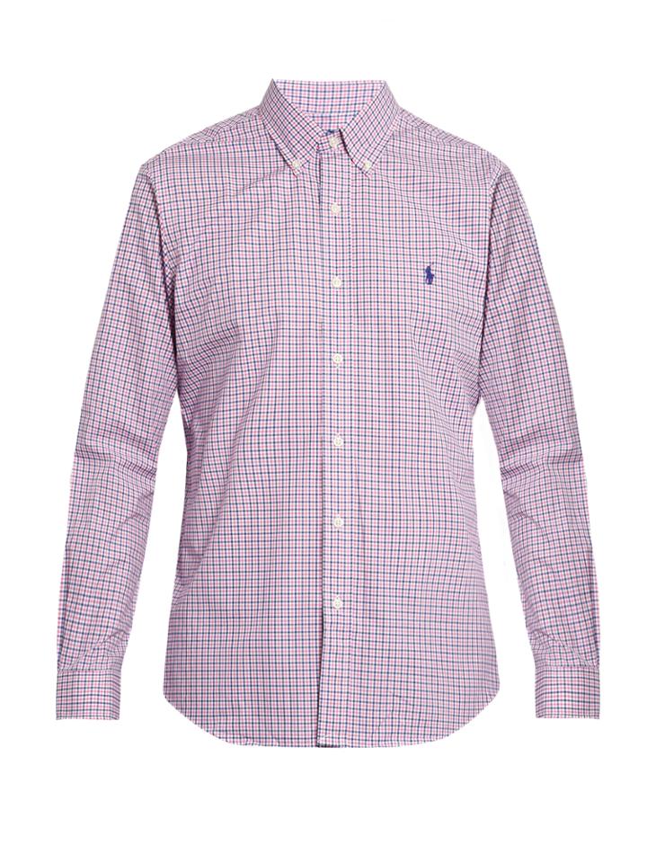 Polo Ralph Lauren Slim-fit Checked Cotton-poplin Shirt