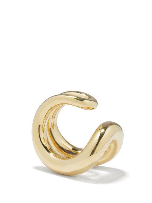 Ana Khouri - Phillipa Medium 18kt Gold Ear Cuff - Womens - Yellow Gold