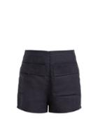 Matchesfashion.com Sir - Mariele Linen Shorts - Womens - Navy