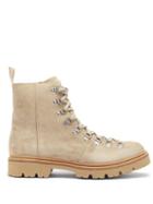 Matchesfashion.com Grenson - Brady Lace-up Suede Hiking Boots - Mens - Beige