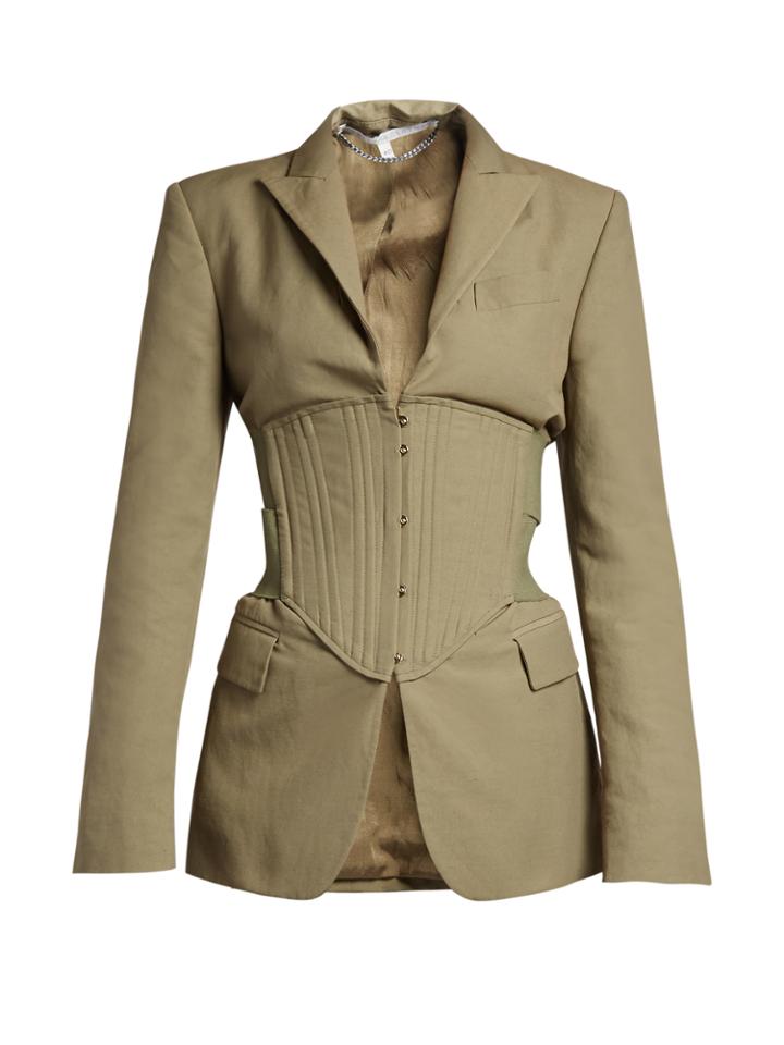 Stella Mccartney Peak-lapel Corset-panel Jacket