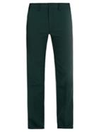 Matchesfashion.com Prada - Straight Leg Twill Trousers - Mens - Green