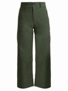 Matchesfashion.com Apiece Apart - Merida Cotton Cropped Trousers - Womens - Khaki