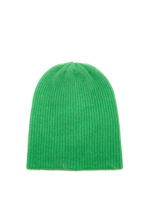 The Elder Statesman - Watchman Cashmere Beanie Hat - Mens - Green
