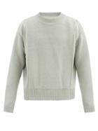 Matchesfashion.com Jacquemus - Raised-seam Wool Sweater - Mens - Light Green