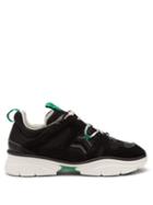Matchesfashion.com Isabel Marant - Kindka Exaggerated Sole Suede And Leather Trainers - Mens - Black Multi